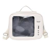 Muteitt Sac bandoulière Ita pour Femme en Forme de téléviseur, Style rétro, avec fenêtre Transparente et Affichage Anime pour présentoir à pins.