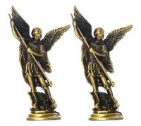 Muteitt Statue De Saint Michael Miguel Arcangel Saint Archange Michael a Vaincu Satan Figurines Religieux Sculpture De Collection Figurines Chrétiennes Catholiques