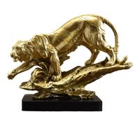 Muteitt Statue De Tigre en Résine, Sculpture De Tigre Vintage, Figurine d'animal De Sauvage, Ornements, Décoration pour Bibliothèque, Vitrine, Décor De Table