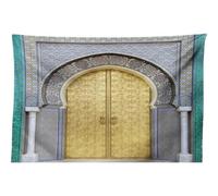 Muteitt Tapisserie Marocaine, Motif De Porte Ancienne, Décoration Murale De Style Oriental pour Chambre, Salon Ou Dortoir.