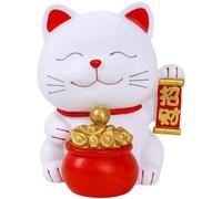 Muteitt Tirelire Chat Porte-Bonheur Maneki Neko, Pot D'économie d'argent, Figurine De Chat Porte-Bonheur De Bureau, Tirelire Feng Shui, Ornement pour Maison