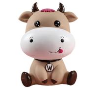 Muteitt Tirelire en Forme De Vache pour Enfants, Tirelire Incassable en Forme d'animal Mignon, Banque De Pièces pour Enfants, Boîte D'économie d'argent pour Fête Prénatale