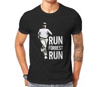 MuTEnADE Run Forest Run Special Tshirt Forrest Gump Jenny Daniel Film Comfortable Creative Gift Clothes T Shirt Black XXL