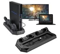 Mutilfunction Cooling Stand ventilateur de refroidissement vertical pour PS4 - PlayStation 4 Console Cooler avec station de recharge