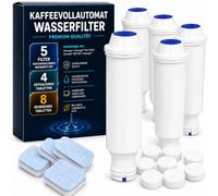 Mutital Kit d'entretien complet pour machines à café - Compatible avec Melitta Pro Aqua, Krups, Nivona Café Romatica, 5 filtres à eau, 4 détartrants et 8 tablettes de nettoyage