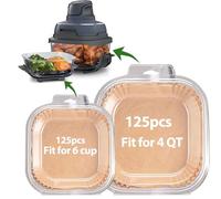 Mutliple Lot de 250 Doublures Jetables Antiadhésives pour Friteuse à Air Comprimé Ninja Crispi, Accessoires