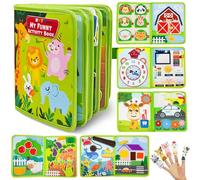 MutoToy® Jouet Bebe 1 an Busy Board Montessori, 22 in 1 Jeux Montessori Éducatif Jouets d'Activité et de Développement, Montessori Livre en Feutre Enfant, Cadeau pour Enfants Garçon Fille 1 2 3 4 Ans