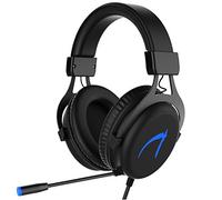 MUTOUREN Casque Gaming pour PC 7.1 Surround Sound USB Gaming Headset Micro Casque Headphone pour PC/Laptop/Notebook - Noir (CD 7.1 Driver Inclus)