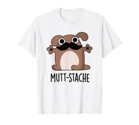 Mutt-Stache Jeu de Mots à Moustache drôle pour Chien T-Shirt