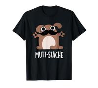 Mutt-Stache Jeu de Mots à Moustache drôle pour Chien T-Shirt