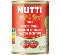 MUTTI - Double Concentré de Tomates Intense et Savoureux, Texture Onctueuse en Boîte 140g - lot de 4 - Vendu par Lot