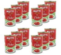 Mutti - Lot 12x Tomates pelées - Zéro résidu de pesticides - Conserve 400g