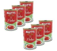 Mutti - Lot 6x Tomates pelées - Zéro résidu de pesticides - Conserve 400g