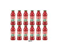 Mutti Passata de tomate, sauce tomate italienne, lot de 12 bouteilles, 700 g pour bouteille, 100 % tomates italiennes, + porte-clés italy shop service