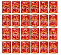 Mutti Pomodorini Datterini Lot de 24 tomates cerises Datterini goût sucré Forme allongée Sauce italienne Tomates 400 g