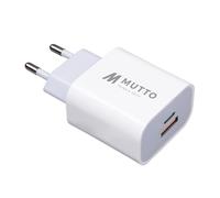 MUTTO Chargeur USB C, 20W Prise Chargeur Rapide Type C + USB A - Prise USB C pour A-pple, Bloc Secteur Double 2 Port Compatible avec Iphone 17 16 15 14 13 12, Samsung, Xiaomi, Ipad, Tablettes et Tous