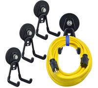 MUTUACTOR Crochets robustes avec revêtement magnétique, crochets de garage avec terres rares pour accrocher des croisières dans la salle de classe, des casiers de cuisine, des portes en métal (D66 mm