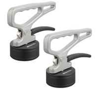 MUTUACTOR Lot de 2 poignées de levage magnétiques manuelles solides, aimant en néodyme puissant avec poignée stable pour le transport, outil magnétique facile à détacher pour saisir des objets en