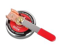 MUTUACTOR Pince de support de soudage magnétique, tête magnétique super forte avec force puissante, pince de mise à la terre 500 A en fil de cuivre pour fixer des plaques en acier, des tuyaux