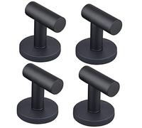 MUTUACTOR Robustes crochets revêtus magnétiquement, crochets de garage avec de terres rares pour suspendre la croisière de asiers de cuisine, portes métallique (D43mm 4Hook)