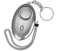 MUTUAL Alarme personnelle, Personnel Alarme, Alarme 140db Emergency Self Defense Security with LED Light for Women Girls Elderly Safety, Purple (Batteries Inclus) (Silver)