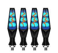 MUTYNE Clignotants Light Clignotant De Moto Double Face Clignotants Ambre Relais Intégré Indicateurs Lumière Feu Stop