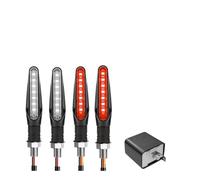 MUTYNE Clignotants Light Clignotants Universels Pour Motos, Relais Intégré 12 V, Clignotant À Eau Courante, Indicateur De Moto, Lampe Virage M10