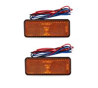 MUTYNE Clignotants Light Lot De 2 Réflecteurs Rectangulaires Pour Moto, Feu Stop, Clignotant, Pour Feux Latéraux