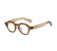 MUTYNE Lunettes de soleil carrées polygonales tendance pour femmes, style rétro, rivets, verres UV400 pour hommes (transparent)