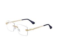 MUTYNE Lunettes de soleil carrées sans monture Hommes Femmes Lunettes de soleil sans cadre pour hommes Vintage Retro Eyewear Summer Shades UV400, C5 Anti Blue Light, Avec un sac