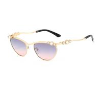 MUTYNE Lunettes de soleil de luxe pour femmes, strass, œil de chat, mode soirée, protection UV400 (gris rose)