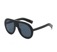 MUTYNE Lunettes de soleil homme dégradé UV400 mode léopard femme tendance punk (noir gris)
