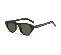 MUTYNE Lunettes de soleil œil de chat couleur bonbon pour femmes, ovales, à rivets (vert léopard)