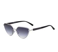 MUTYNE Lunettes de soleil œil de chat en métal de luxe pour femmes et hommes, tendance, pour l'extérieur, voyage, UV400 (noir dégradé gris)