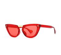 MUTYNE Lunettes de soleil œil de chat pour femme, double pont rétro, mode tendance, protection UV400 (C3)