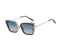 MUTYNE Lunettes de soleil œil de chat pour femmes, monture rectangulaire en métal léger, protection UV (C5)