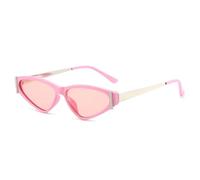 MUTYNE Lunettes de soleil œil de chat tendance pour femmes, verres UV400 rétro couleur bonbon pour hommes (rose clair)