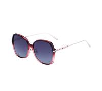 MUTYNE Lunettes de soleil polarisées pour femmes, monture rétro large, branches métalliques, protection solaire (C4)