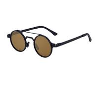 MUTYNE Lunettes de soleil polarisées pour hommes, monture ronde, double faisceau, style rétro, pour l'extérieur (C2)
