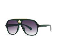 MUTYNE Lunettes de soleil pour femmes, à dessus plat, à la mode, rétro, protection UV400 (C6)