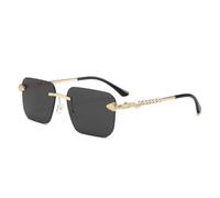 MUTYNE Lunettes de soleil pour hommes, accessoires tendance en forme de serpent, lunettes de soleil décoratives sans cadre, pare-soleil polyvalent pour femmes (Heise)