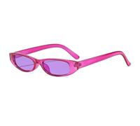 MUTYNE Lunettes de soleil rétro œil de chat pour hommes et femmes, petites et étroites, tendance, pour l'extérieur, luxueuses, UV400 (C9 violet)