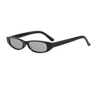 MUTYNE Lunettes de soleil rétro œil de chat pour hommes, mode, petites lunettes de soleil étroites pour femmes, lunettes de soleil d'extérieur de luxe UV400 (C12 noir argent)