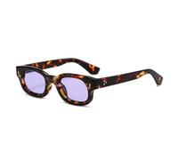 MUTYNE Lunettes de soleil rétro ovales et carrées pour hommes et femmes, monture épaisse classique, style tendance ovale et rectangulaire avec clous métalliques argentés, confort optimal.