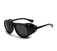 MUTYNE Lunettes de soleil rétro polarisées pour hommes, tendance rétro, punk, coupe-vent, protection des yeux, protection solaire, 1, taille unique