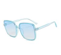 MUTYNE Lunettes de soleil rétro surdimensionnées à monture carrée pour femmes et hommes, tendance, luxe, pour l'extérieur, la conduite, les voyages, UV400 (bleu)