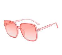 MUTYNE Lunettes de soleil rétro surdimensionnées à monture carrée pour femmes et hommes, verres solaires de luxe, tendance, pour l'extérieur, la conduite, les voyages, UV400 (rose dégradé)