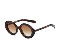 MUTYNE Lunettes de soleil rondes à la mode pour femmes, nuances dégradées, lunettes de soleil d'extérieur, de plage, UV400, marron léopard