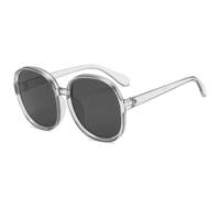 MUTYNE Lunettes de soleil rondes classiques à grande monture pour femmes et hommes, verres solaires classiques pour sports de plein air, été, voyage, UV400 (gris)