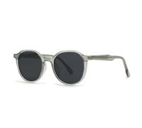 MUTYNE Lunettes de soleil rondes rétro de luxe pour femmes, à rivets, à la mode, pour hommes, verres solaires UV400 (vert et gris)